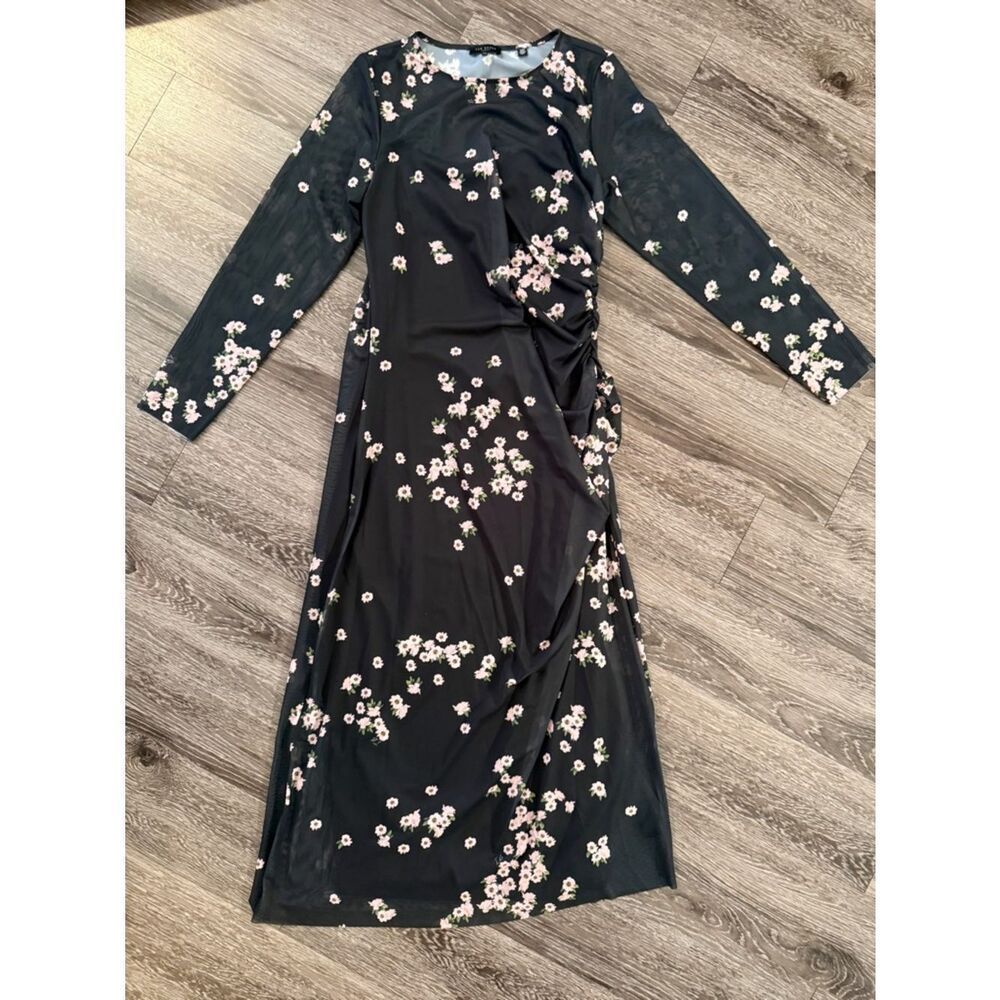 Ted Baker Printed Mesh Column Dress